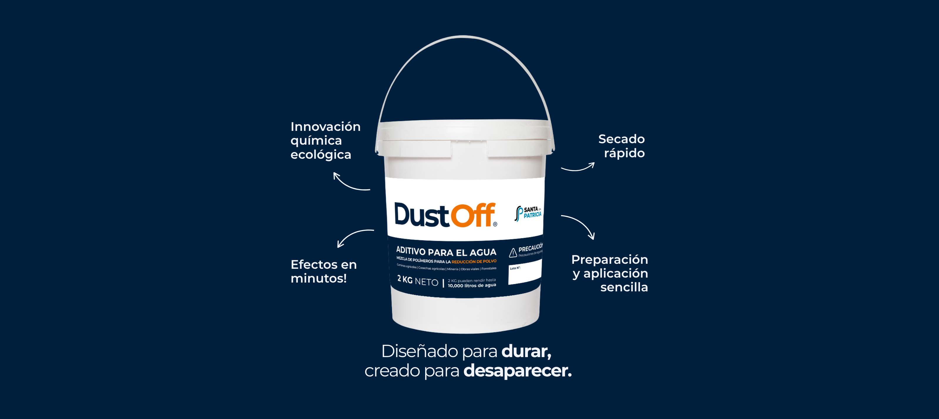 Supresor de polvo biodegradable DustOff